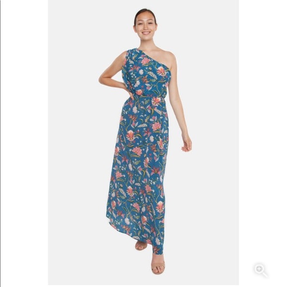 NEW • Tucker • One Shoulder Maxi Dress Floral - Picture 2 of 8